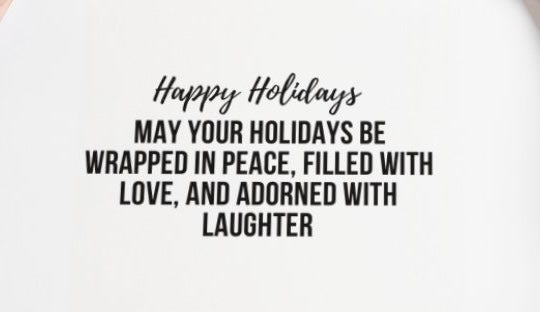 “Triumphant Trio” Black Christmas Greeting Card