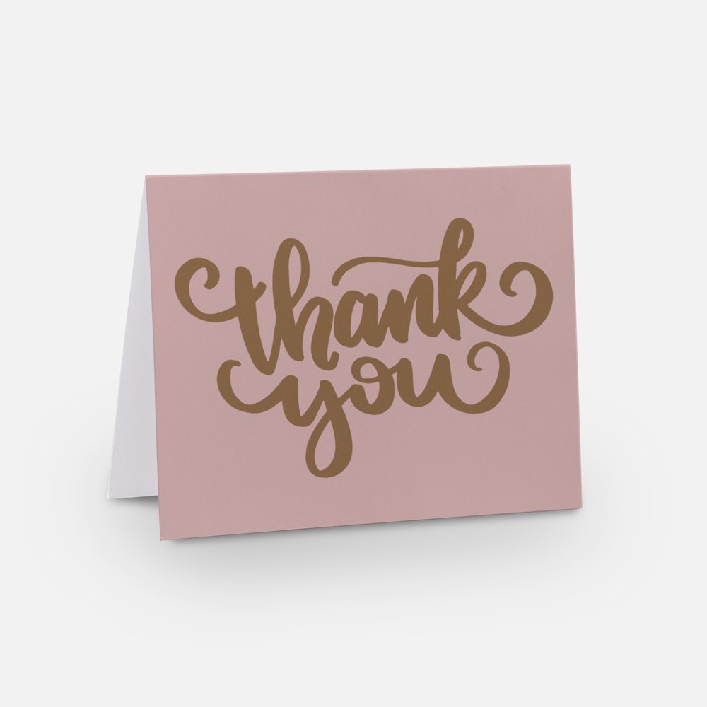"Plant Mom" Black Thank You Greeting Card Set