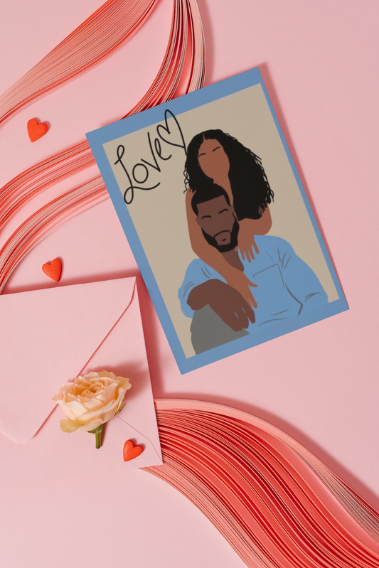 “You Make Me Better”, Black Valentine Greeting Card