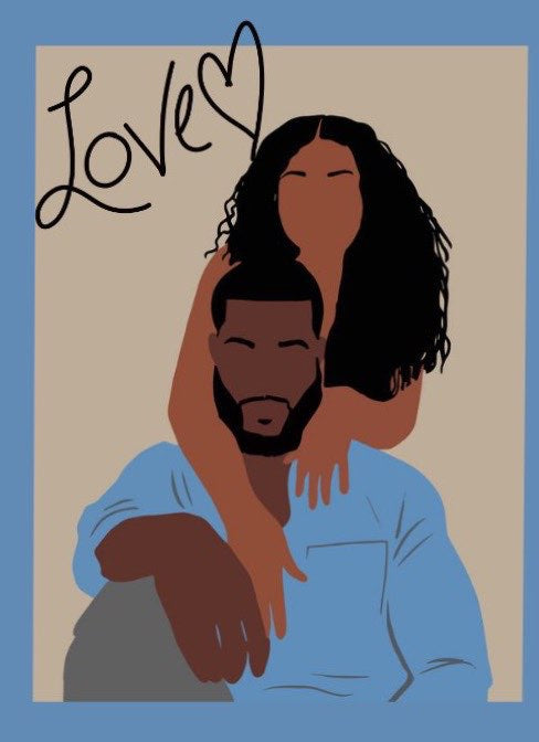 “You Make Me Better”, Black Valentine Greeting Card