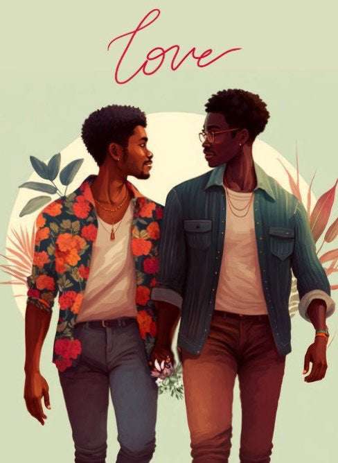 “Perfect Paradise”, LGBTQ2+ Valentine’s Greeting Card