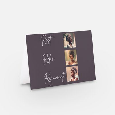 “Pampering Mom”, Black Mother’s Day Greeting Card