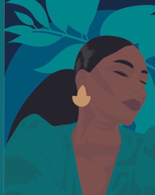 “Paradise” Black Birthday Greeting Card