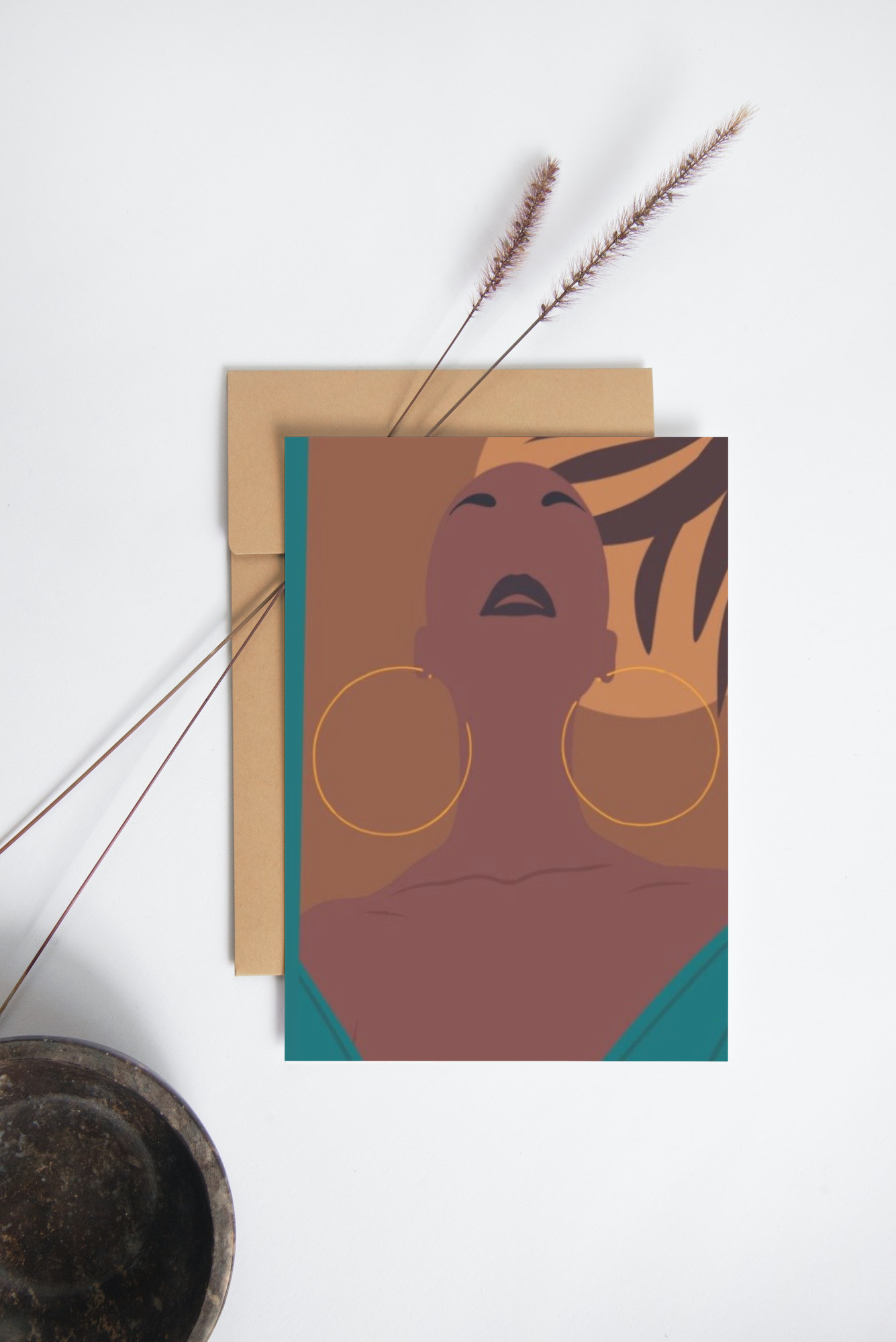 “Radiance” Black Birthday Card