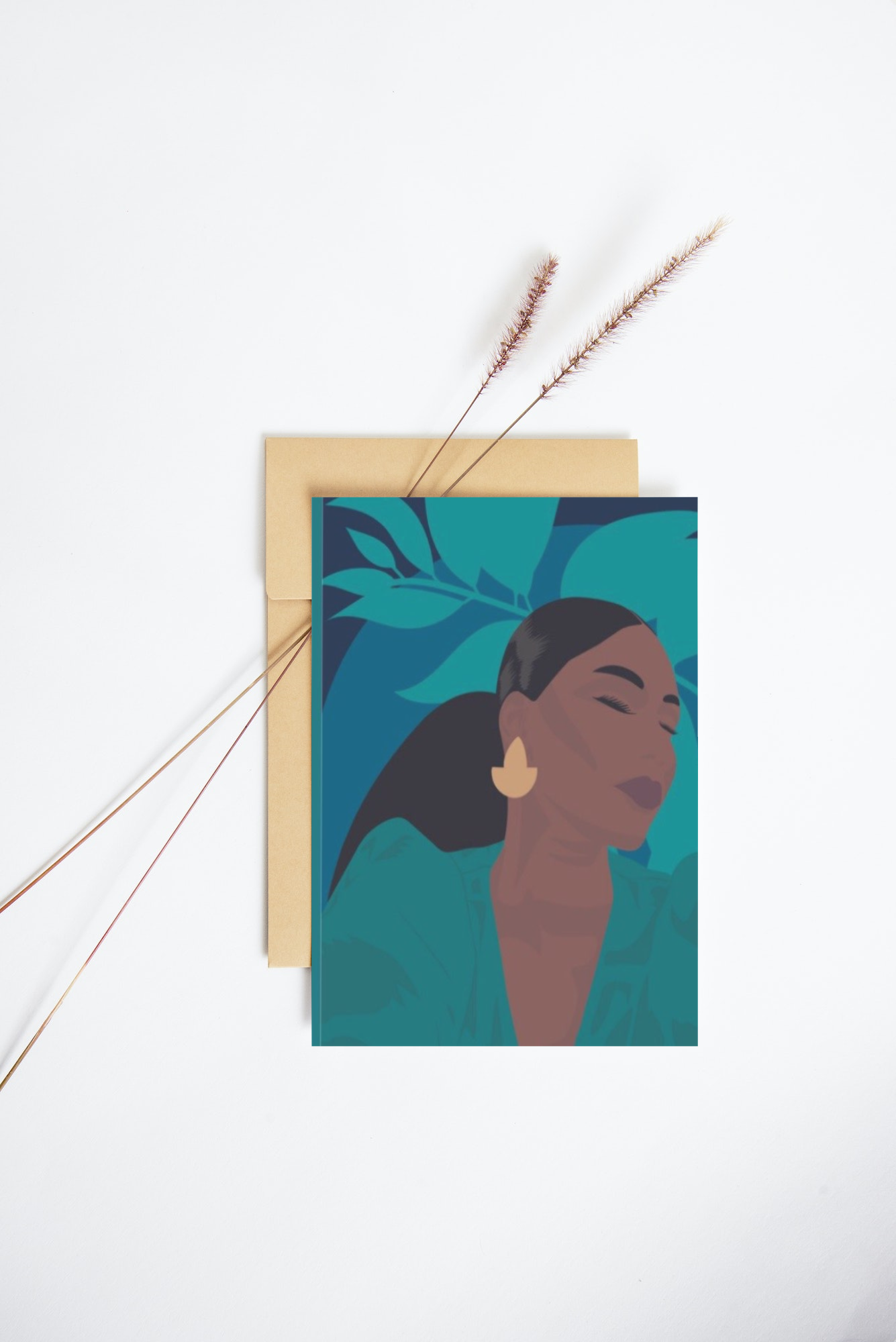 “Paradise” Black Birthday Greeting Card