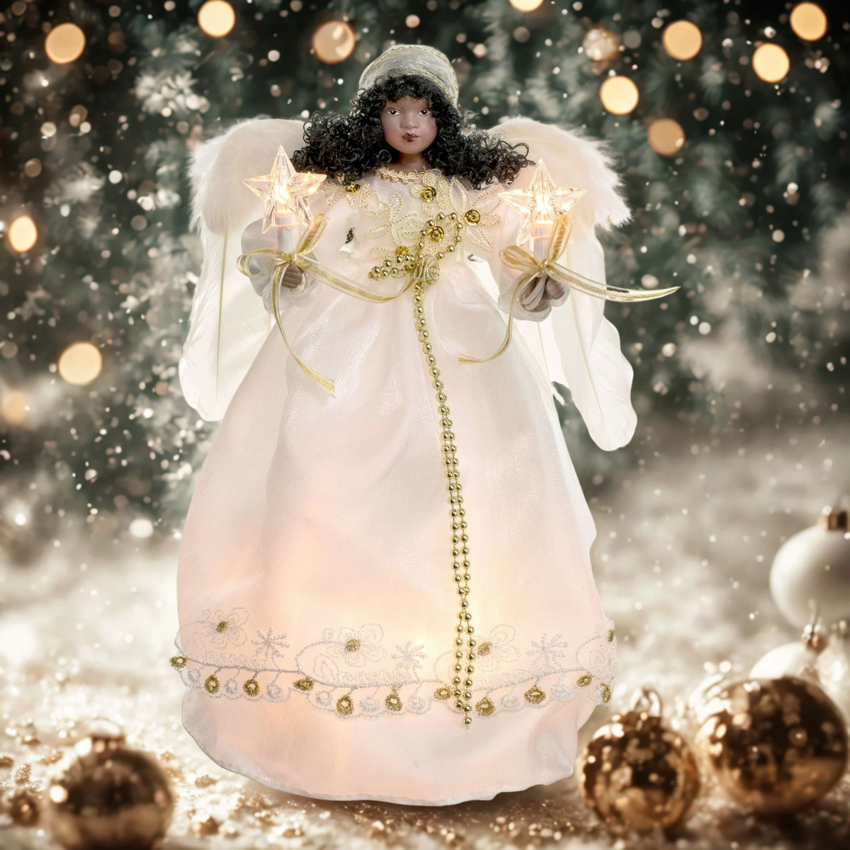 Celebration Angel Christmas Tree-Topper