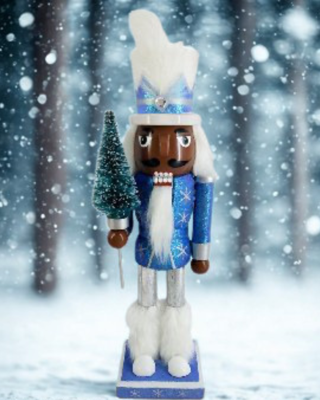 10 inch “Captain Blizzard” Black Nutcracker