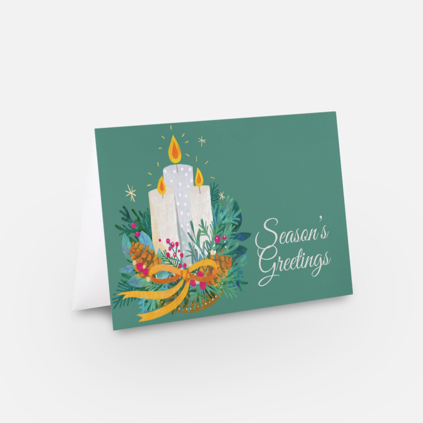 “Season’s Greetings” Christmas Greeting Card