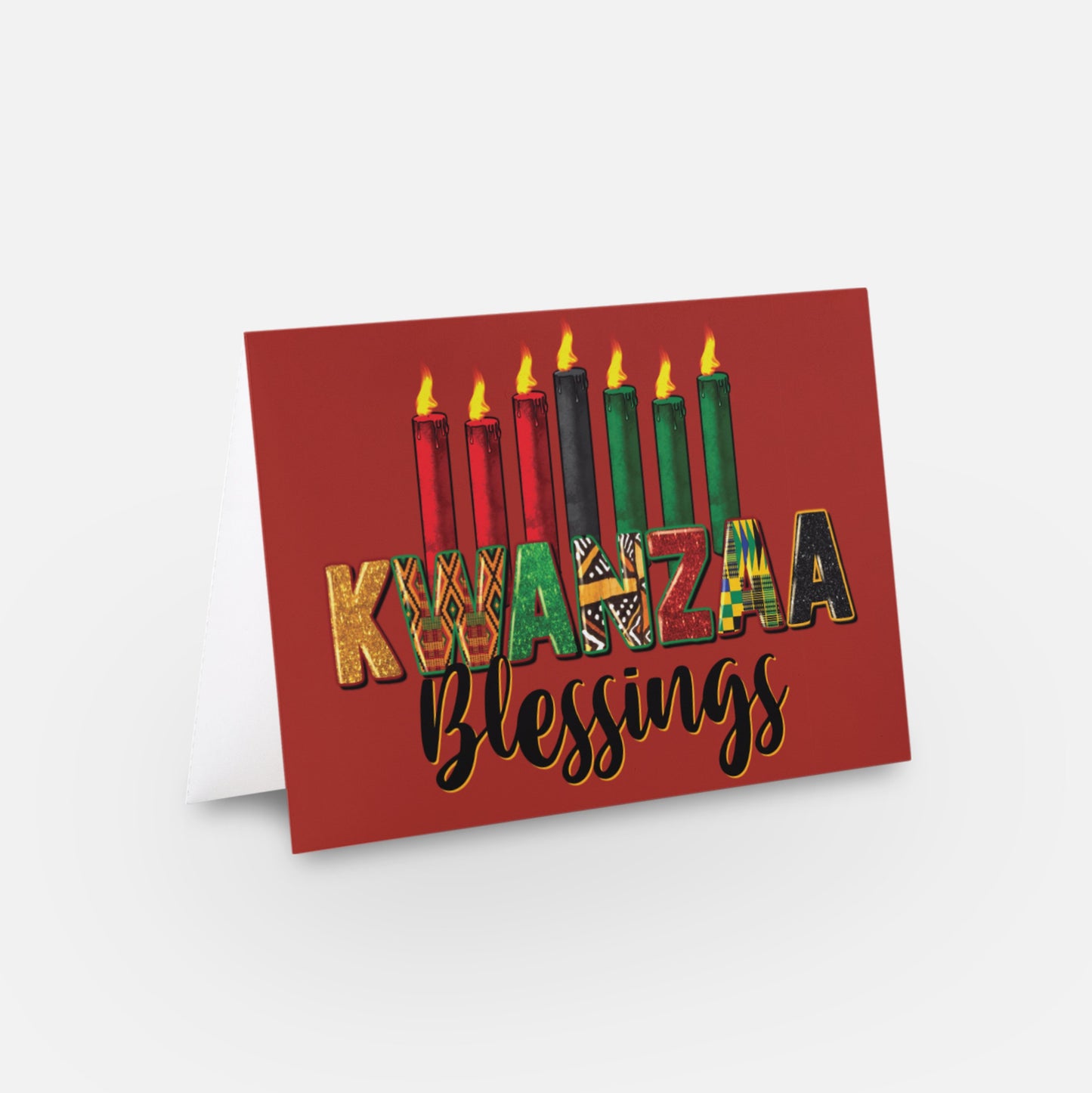 “Kwanzaa Brilliance” Black Greeting Card