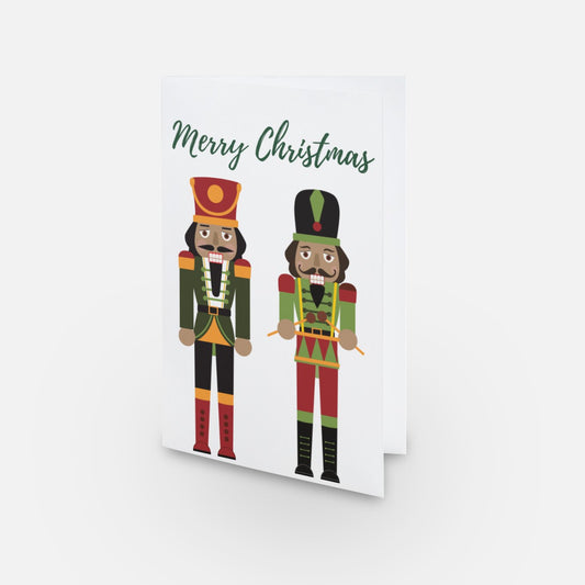 “Christmas Magic” Black Christmas Greeting Card