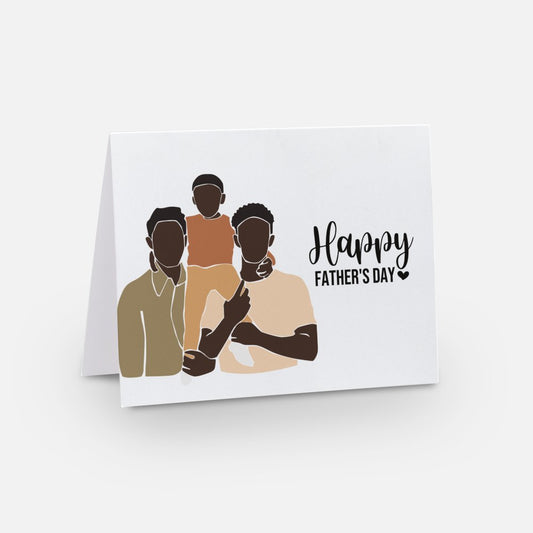 “My Two Dads" LGBTQ2S+ Father's Day Greeting Card