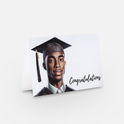 “Black Brilliance”, Graduation Greeting Card