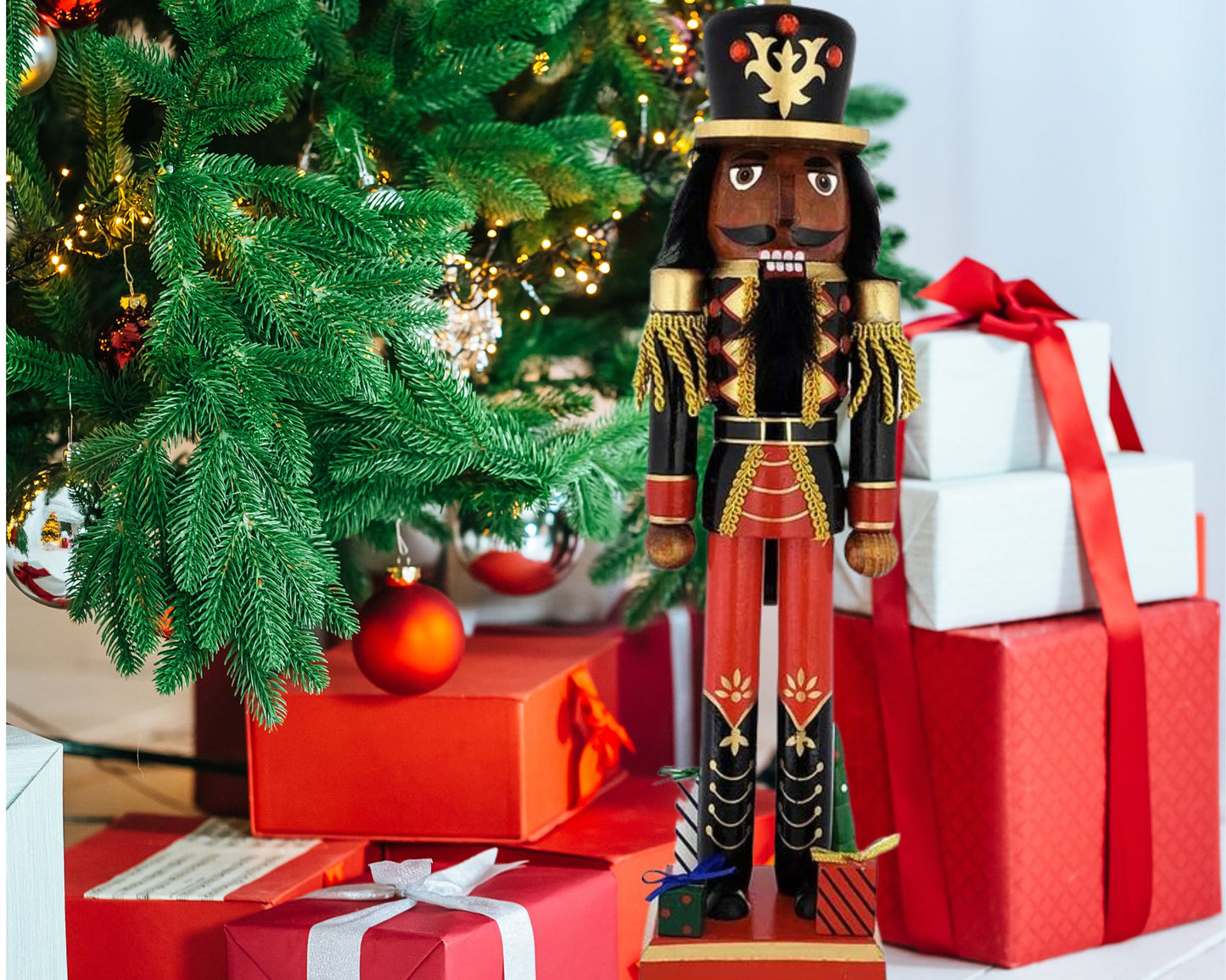 15 Inch, “Lieutenant Gifts" Black Nutcracker