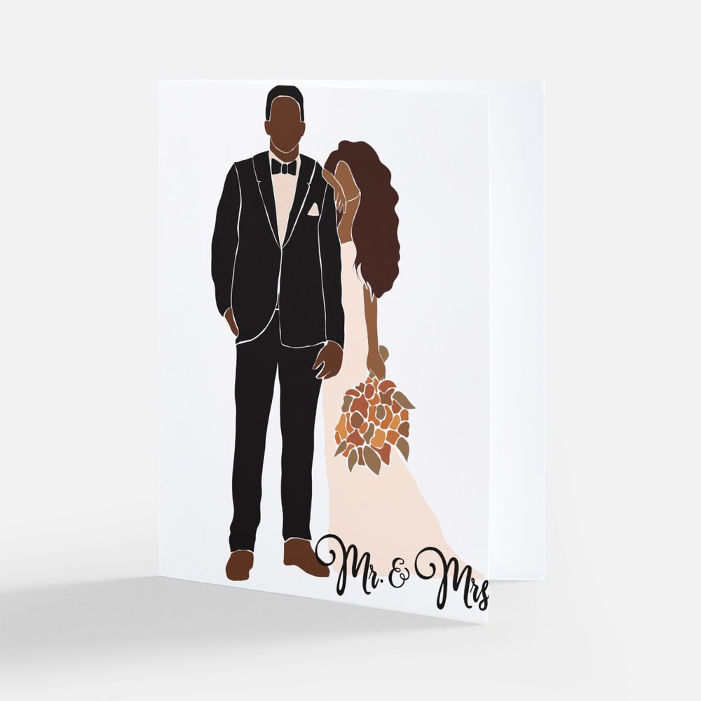 "Mr. & Mrs." Wedding Greeting Card
